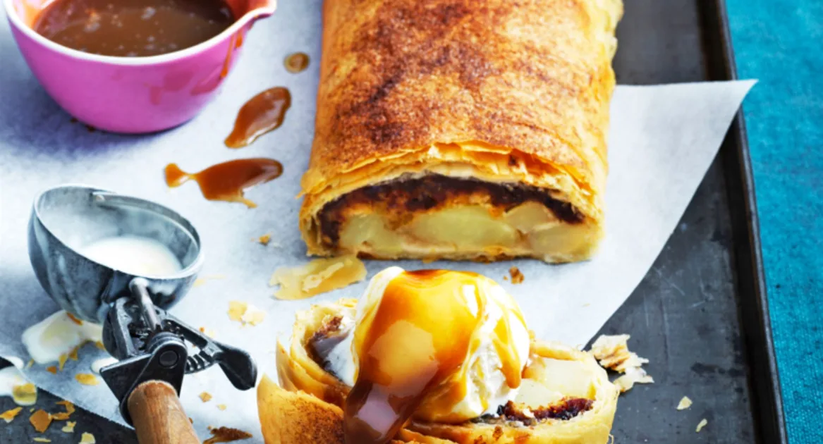 Sticky Date and Apple Strudel Recipe Recipe | New Idea