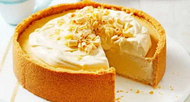 Baked Caramilk cheesecake