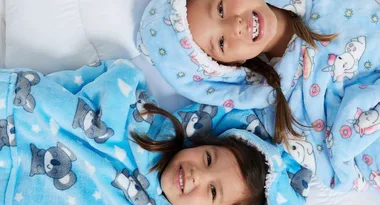 Bundle your little ones up in the winter must-have accessory, the hooded blanket