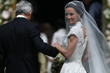 Pippa Middleton arrives at her wedding