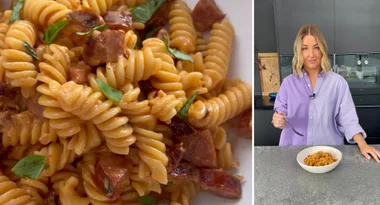 Jules Sebastian’s creamy chorizo pasta