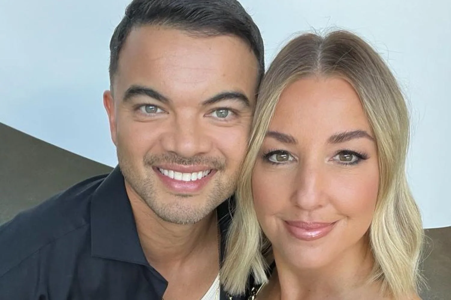 a selfie of jules and guy sebastian smiling