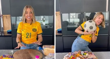 Jules Sebastian shares Matildas themed party platter recipe