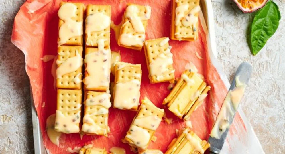 Passionfruit Lemon Crisp Slice Recipe Recipe | New Idea