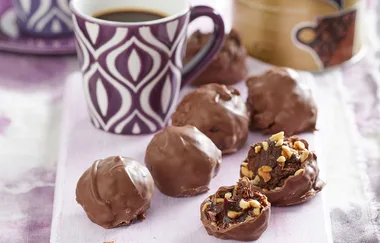 Coffee Crunch Chocolate Truffles