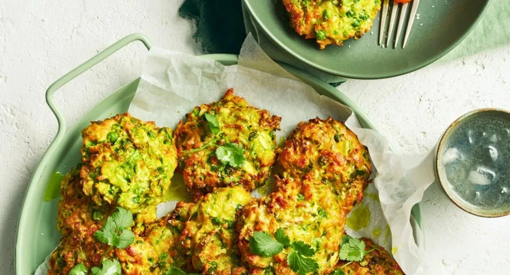 Green Pea and Haloumi Fritters Recipe | New Idea