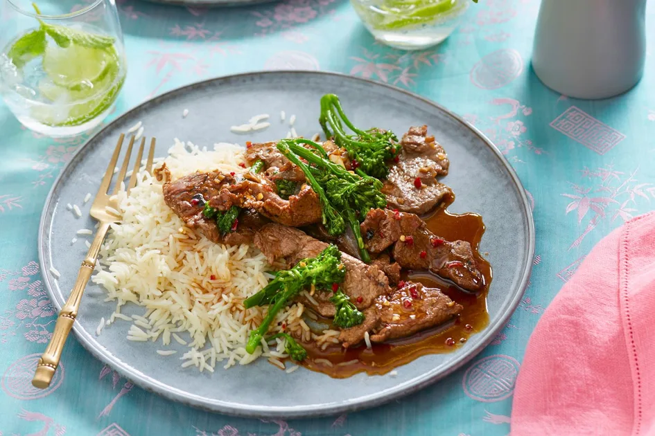 Lemongrass Chilli Beef with Broccolini recipe Recipe | New Idea