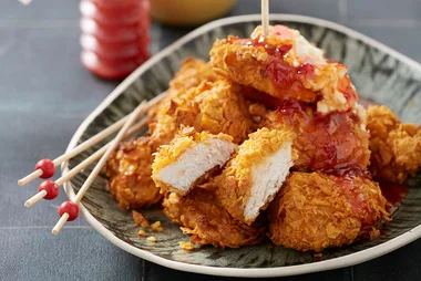 Cheesy Corn Chip Chicken Nuggets