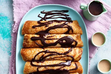 Choc Orange Ricotta Pancakes