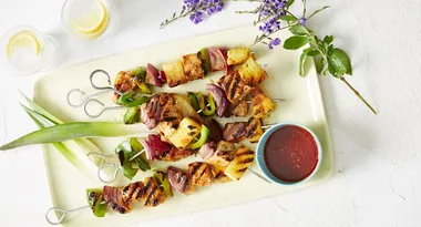 Spanish Pork and Pineapple Kebabs