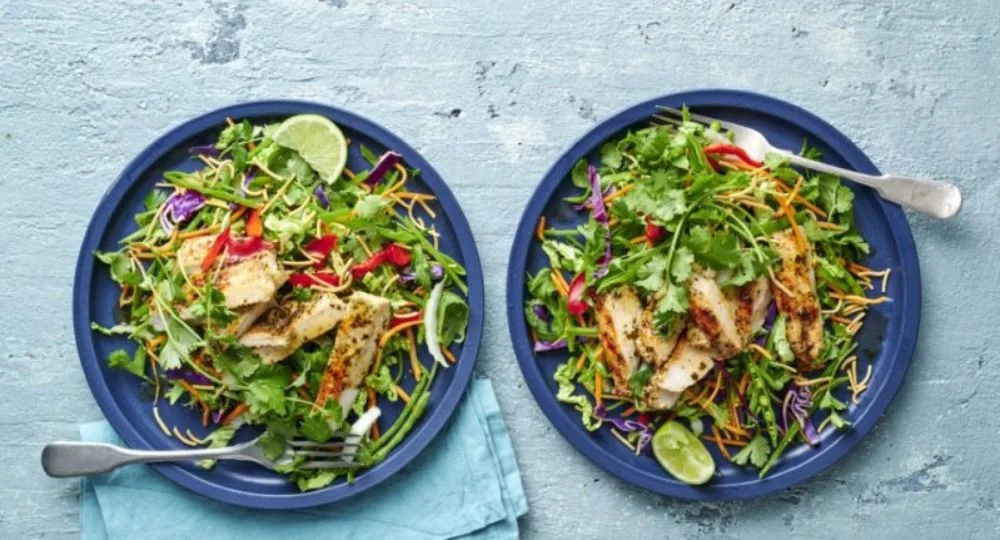 Charred Chicken with Thai Noodle Salad Recipe | New Idea