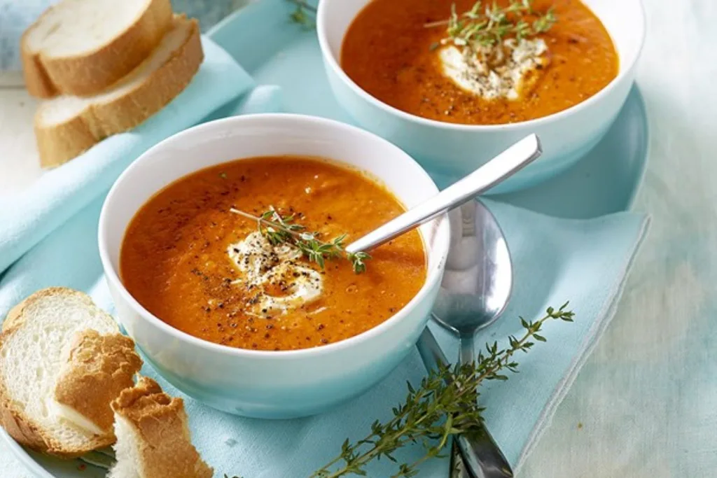 roasted-capsicum-tomato-and-thyme-soup