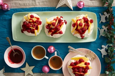 The ultimate Christmas dessert: Mango & Raspberry Pavlova recipe