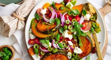 Mediterranean Roast Pumpkin Salad