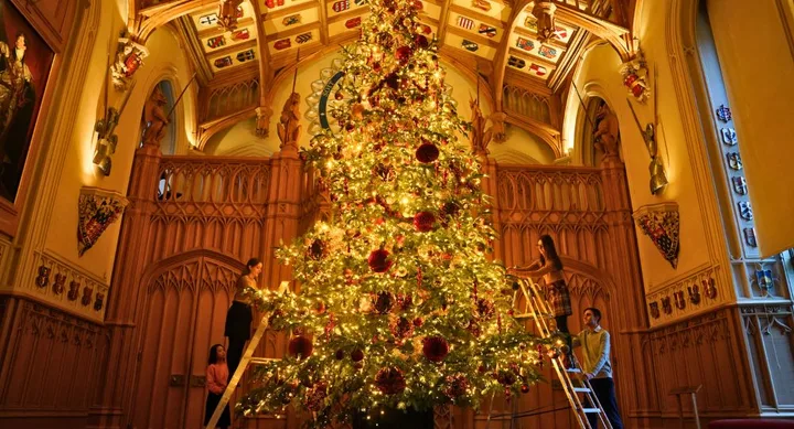 Take a look inside Windsor Castle during Christmas time