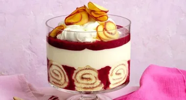 Peachy Raspberry Cheesecake Trifle