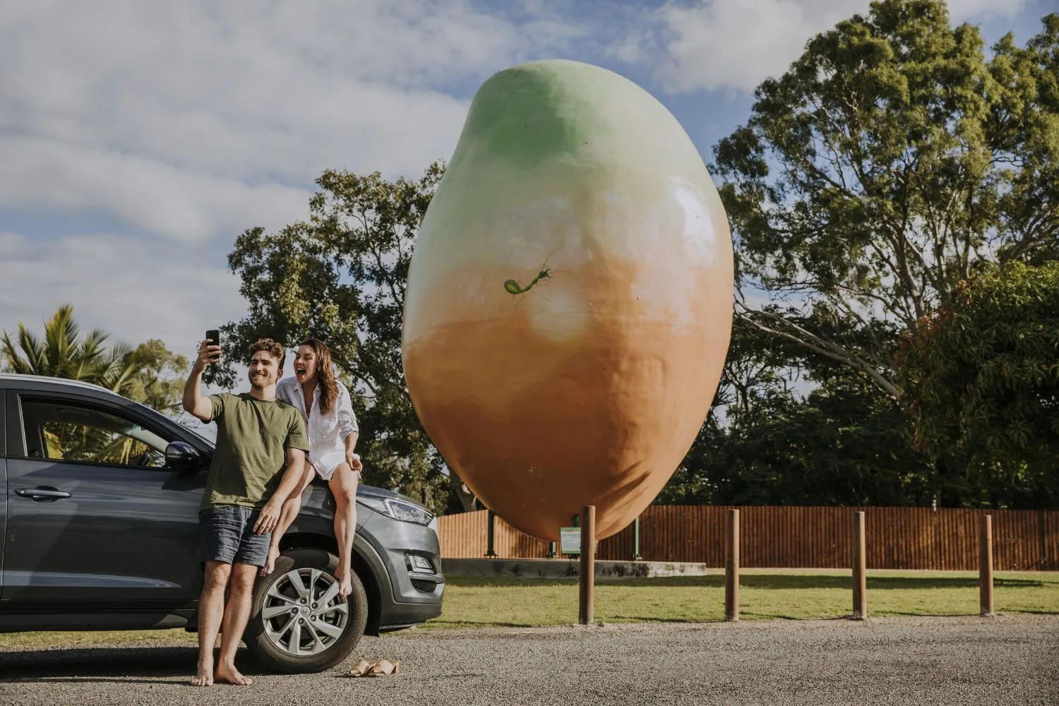 The Big Mango tourist attraction in Queensland