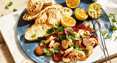 20-minute Prawns and Chorizo with Piri Piri Sauce