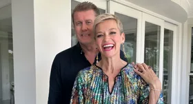 Jessica Rowe and Peter Overton celebrate 20 years of marriage