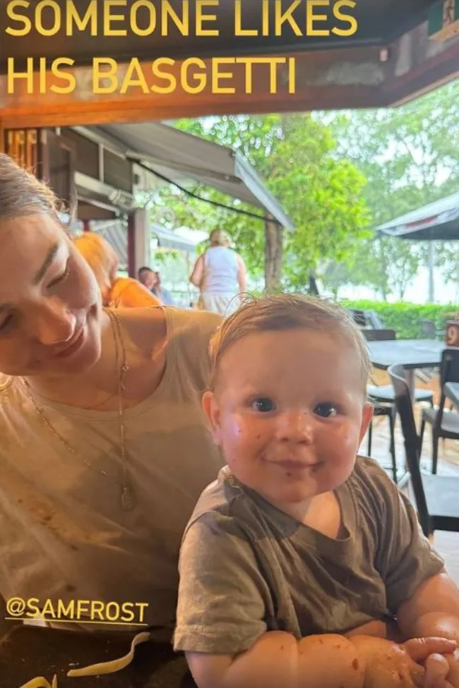 sam frost family