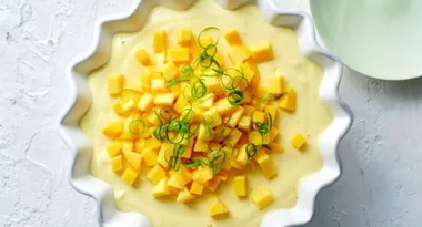 A delightfully different Mango and Lime Yoghurt Mousse recipe