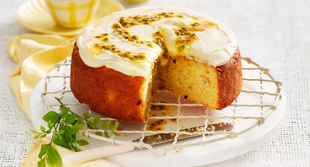 Frosted Passionfruit Buttercake Recipe | New Idea