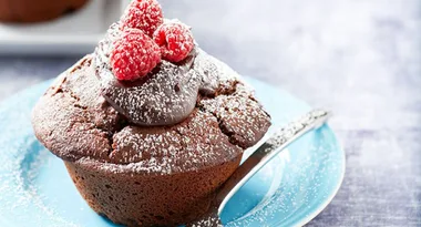 Rich Chocolate Raspberry Muffins