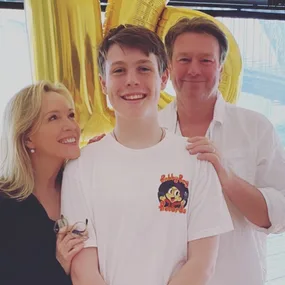 Rebecca Gibney shares “embarrassing” mum moment with her son Zac