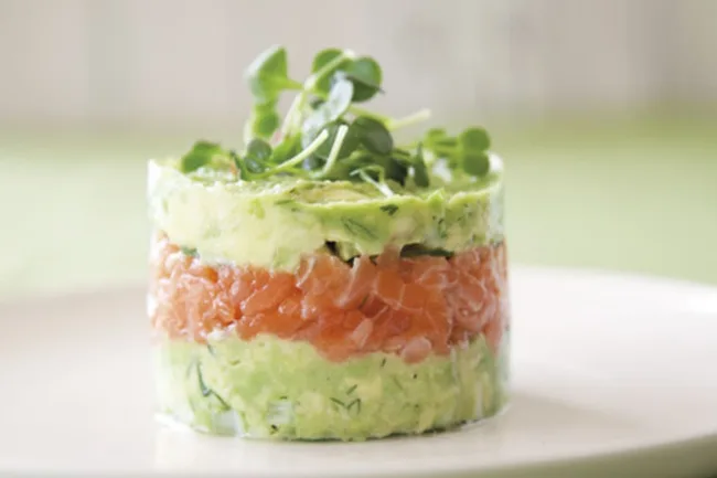 salmon avocado towers