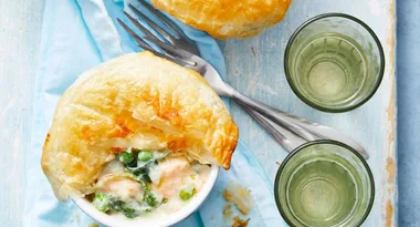 Creamy Salmon Pot Pies