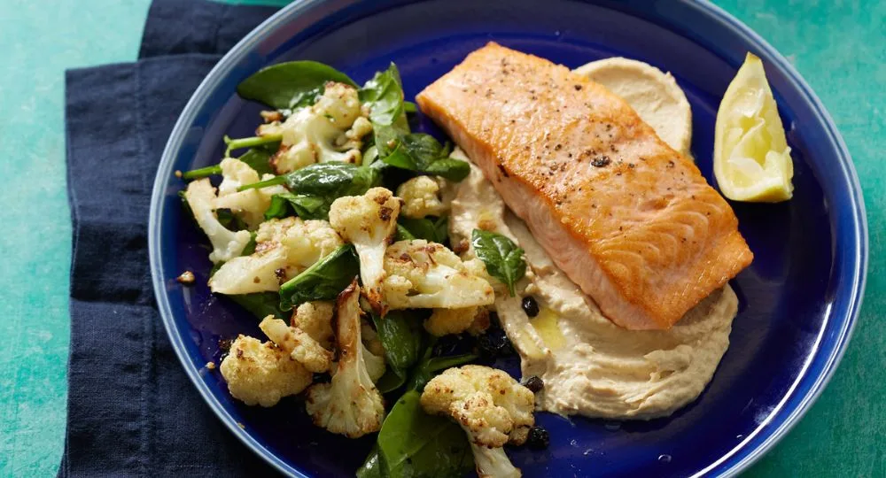 Roasted Salmon with Spiced Cauliflower Recipe | New Idea