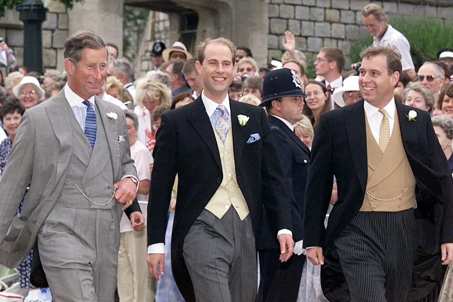 king charles, prince edward, and prince edward.