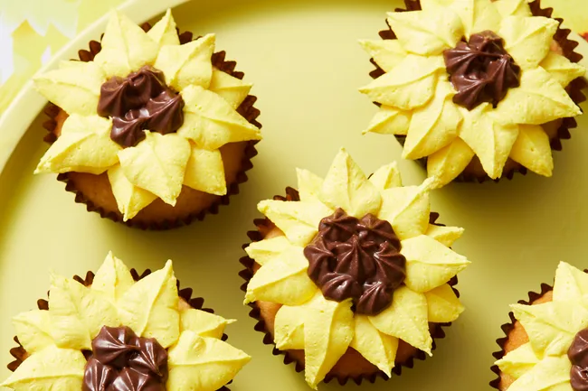 sunflower-cupcakes