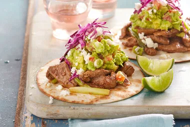 Sizzling Beef Fajitas With Guacamole