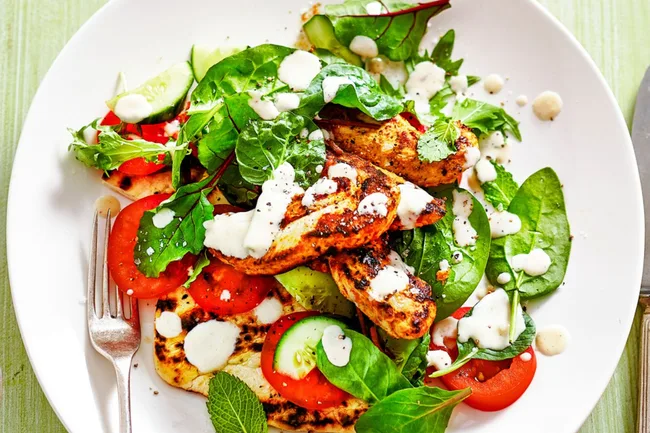 Chicken tikka salad