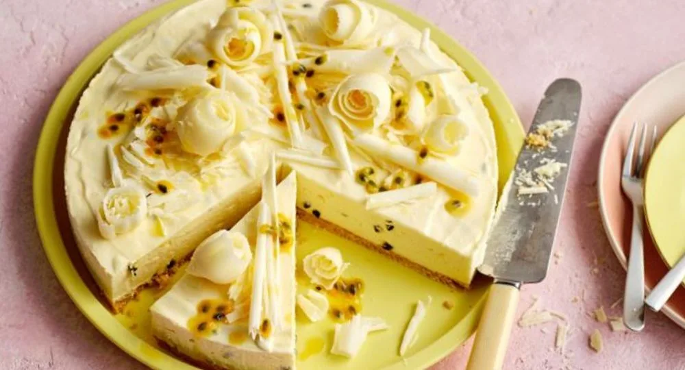 No bake Passionfruit Marshmallow Cheesecake recipe Recipe | New Idea