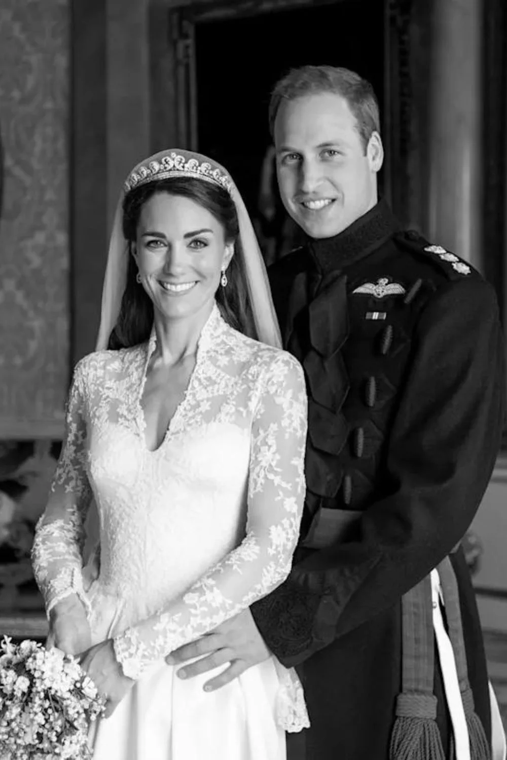 prince william and princess catherine on their wedding day