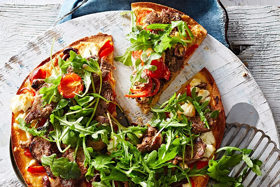 Lamb Souvlaki Pizza Recipe | New Idea