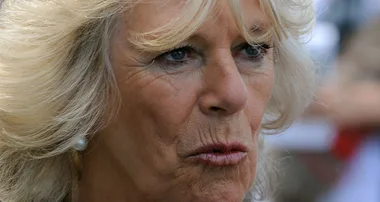 Shocked Camilla gets KISSED on walkabout