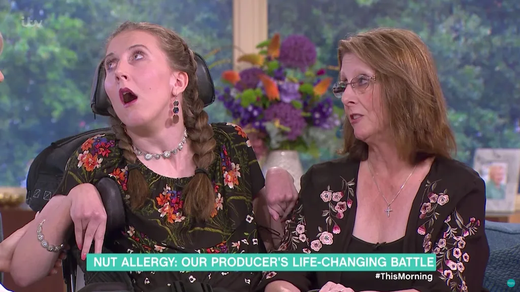 Amy May Shead interviewed on a program she used to producer for following catastrophic allergic reaction.