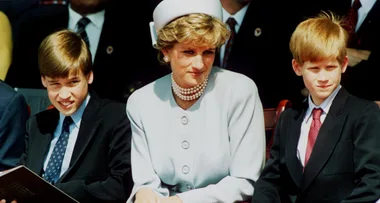 Sad anniversary: William and Harry view tributes to mum 20 years on