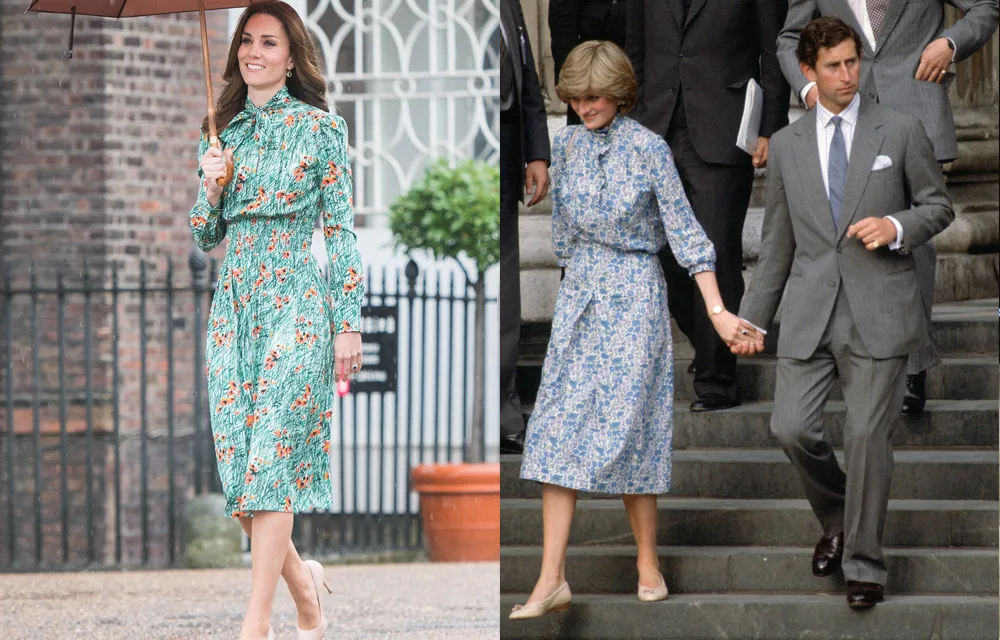 Duchess Catherine and Princess Diana