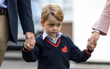 JUST IN: First vision as Prince George starts school