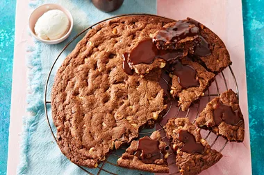 Macadamia and choc chip share cookie