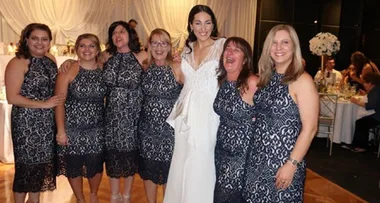 Six wedding guests rock up wearing the SAME dress