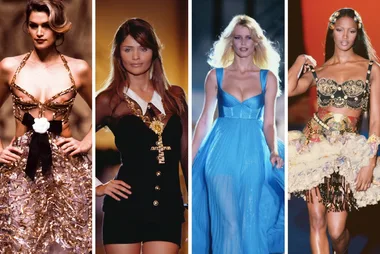 PICS: Original supermodels reunite for catwalk tribute to Gianni Versace