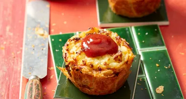 Potato-topped Bolognese pies