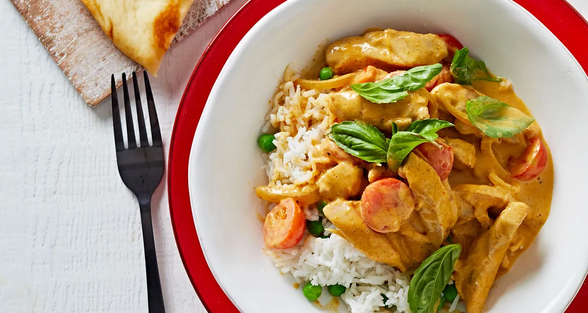 Chicken tikka curry with rice Recipe | New Idea