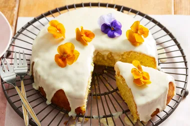 Orange Buttercake with Glace Icing