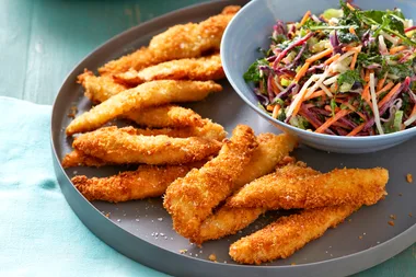 Chipotle Chicken Tenders with Slaw